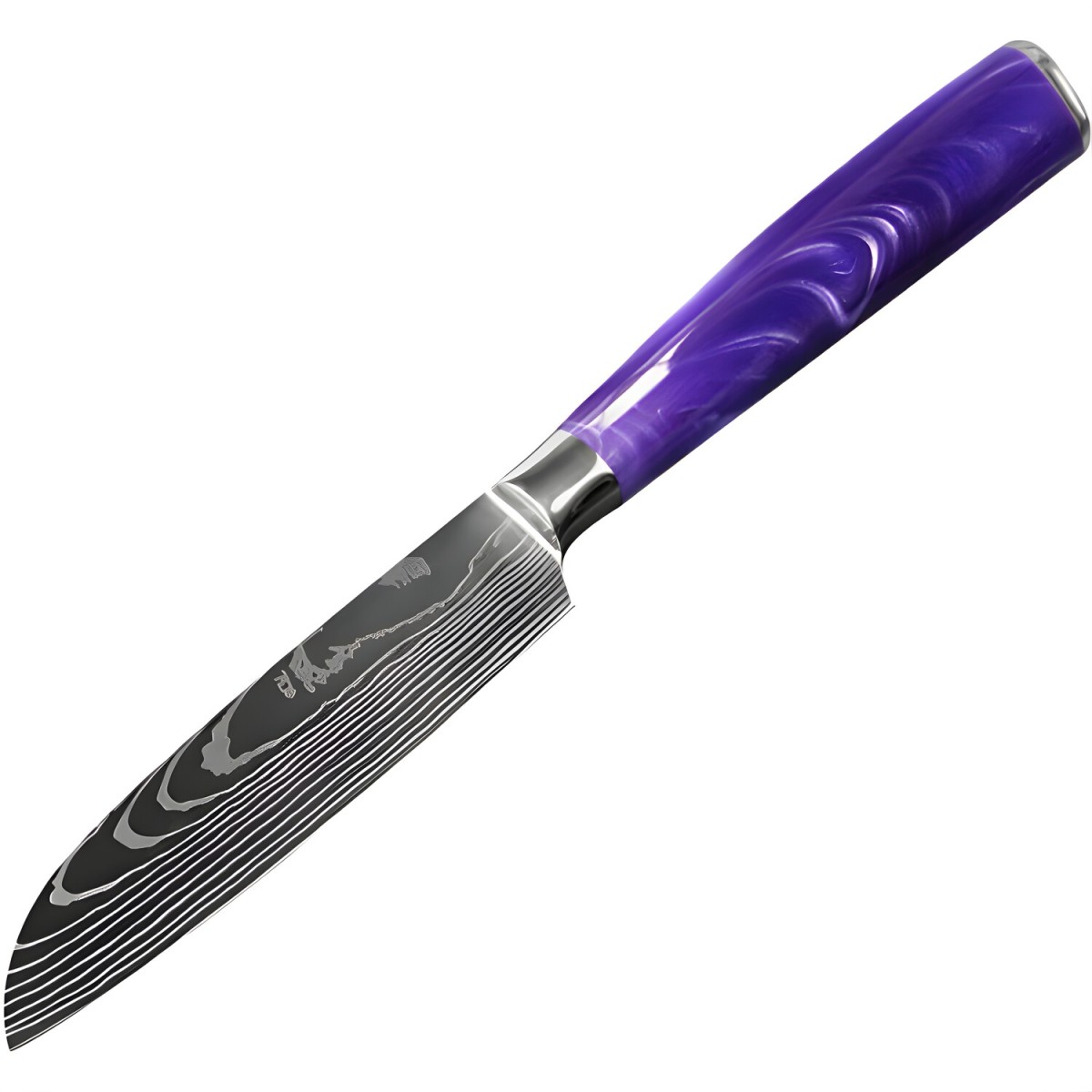 HARAHU Kuchynský nôž Small Santoku, fialová