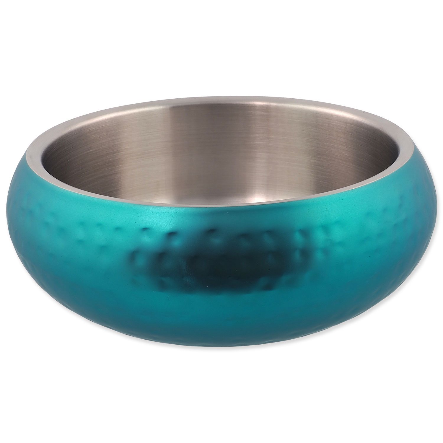 Dog Fantasy Miska s dvojitou stenou tyrkysová 18cm, 1200ml