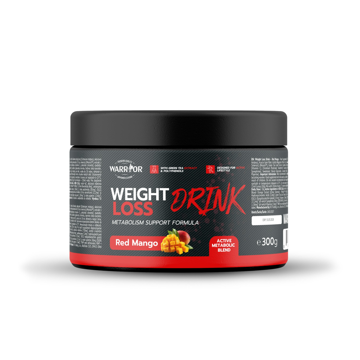 Warrior Weight Loss Drink 300g Red Mango