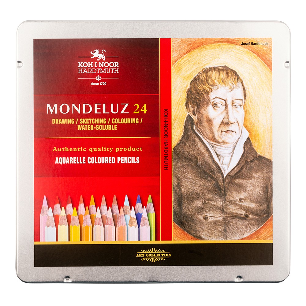 KOH-I-NOOR Umelecké pastelky Mondeluz 3724/24 Portrét v plechu