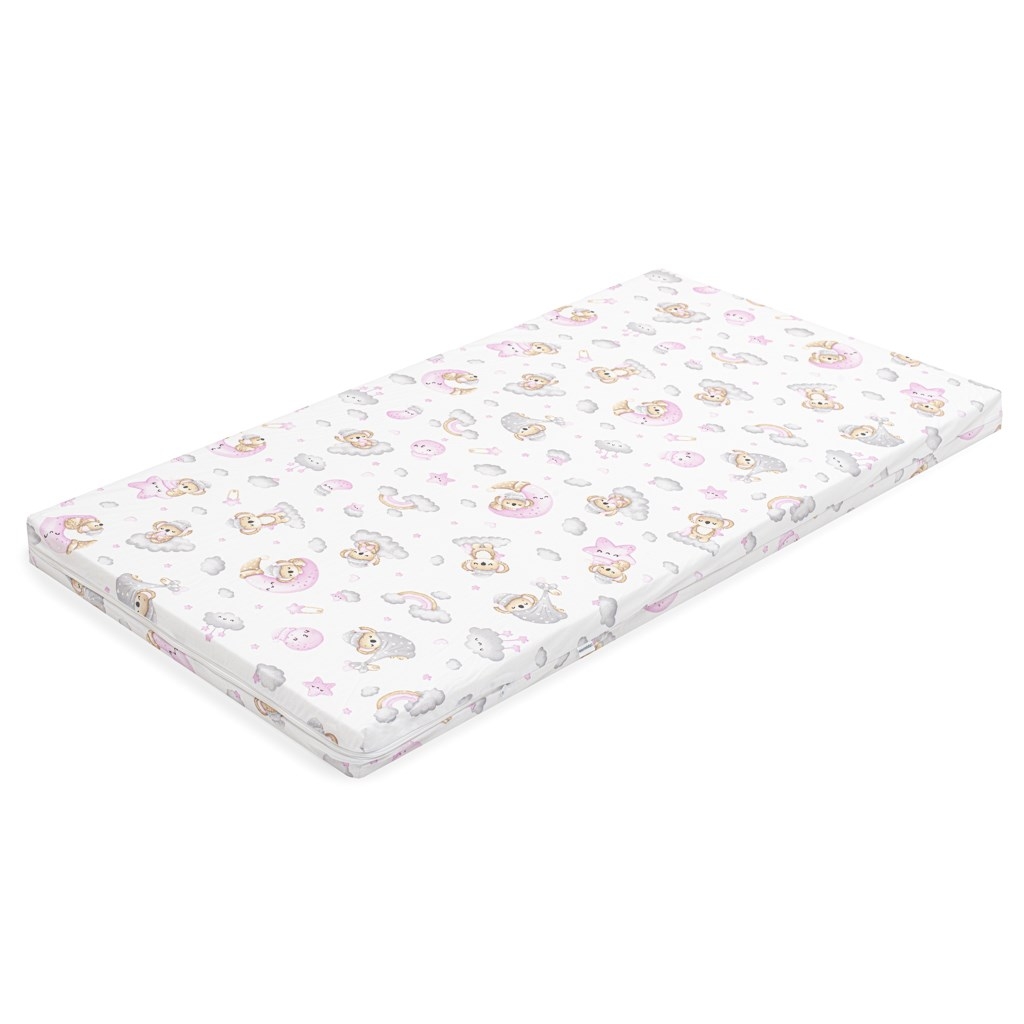 New Baby Detský penový matrac New Baby STANDARD 120x60x6 cm koala ružový , 20C53008