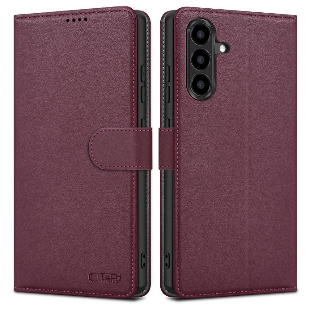 Tech-Protect Tech-Protect Wallet knižkové puzdro na Samsung Galaxy A27 5G, mulberry