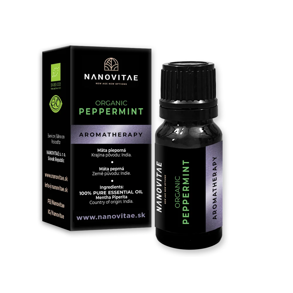 NANOVITAE PEPPERMINT esenciálny olej – ORGANIC quality 10ml