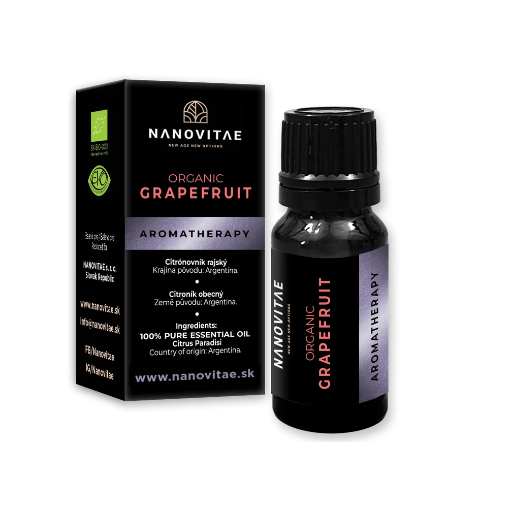 NANOVITAE Grapefruit esenciálny olej – ORGANIC quality 10ml