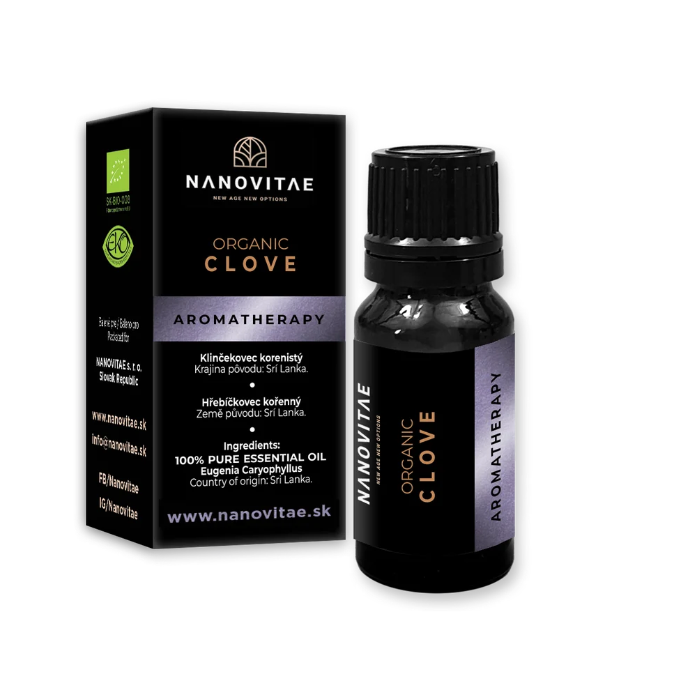 NANOVITAE Klinček esenciálny olej – ORGANIC quality 10ml