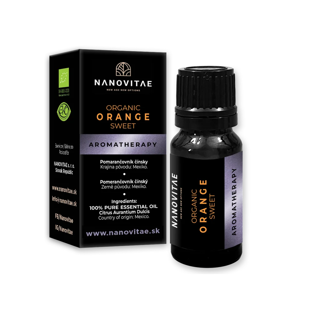 NANOVITAE POMARANČ esenciálny olej – ORGANIC quality 10ml