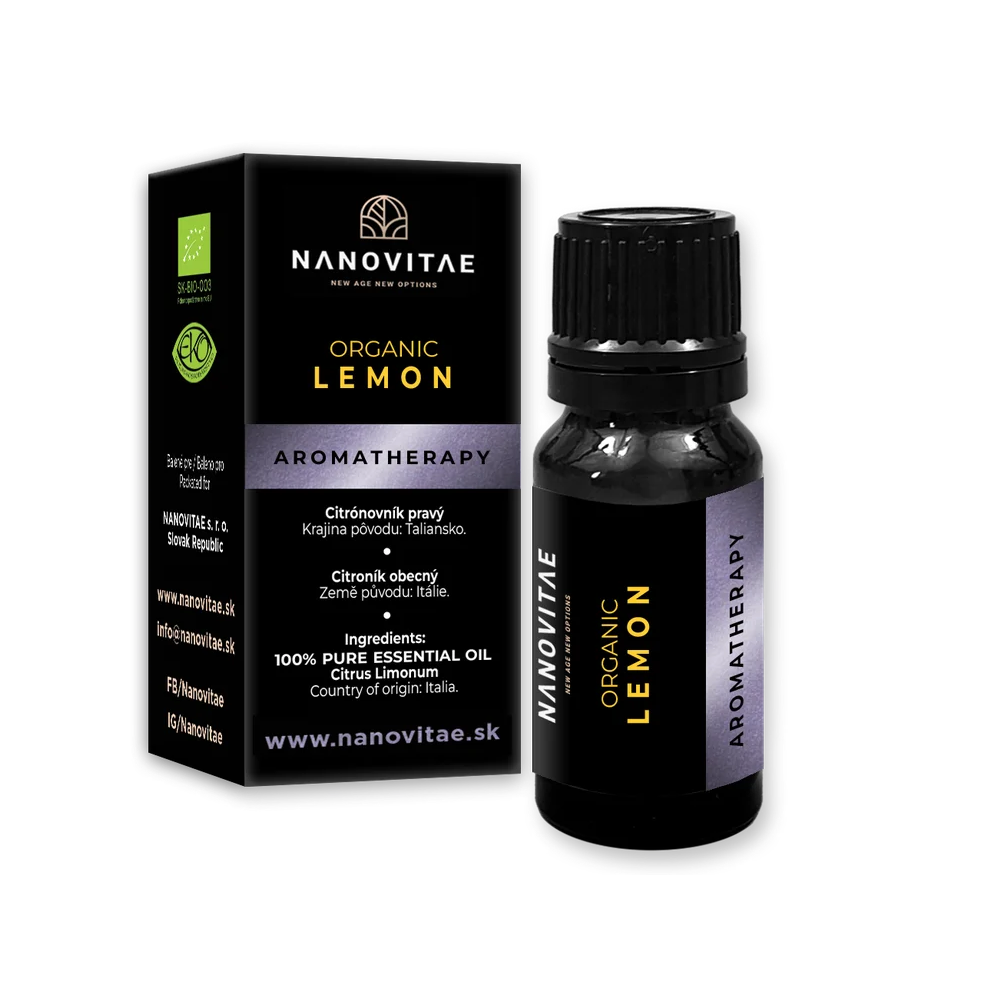 NANOVITAE CITRÓN esenciálny olej – ORGANIC quality 10ml