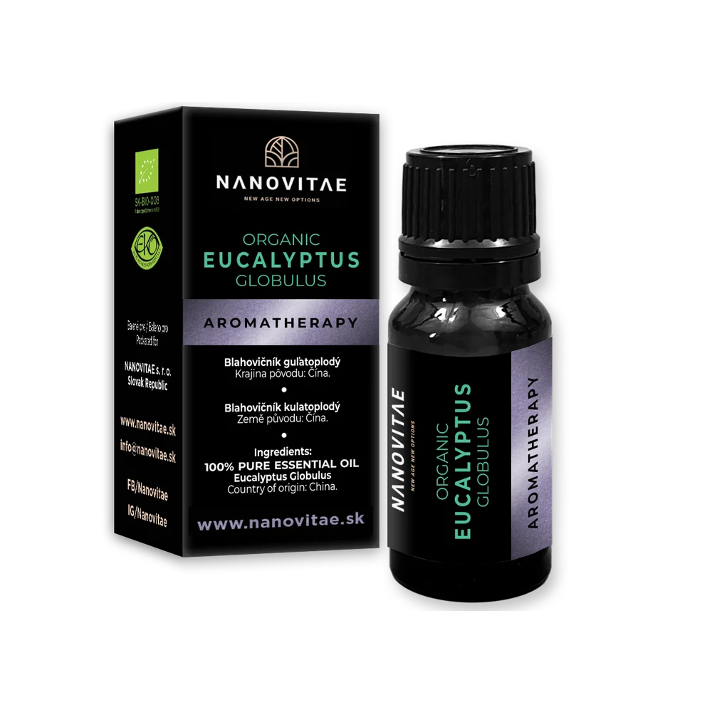 NANOVITAE Eukalyptus esenciálny olej – ORGANIC quality 10ml