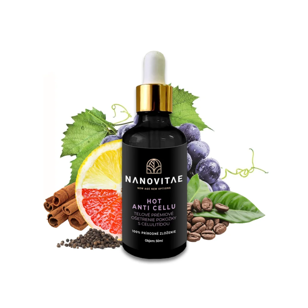 NANOVITAE HOT ANTI CELLU Telové prémiové ošetrenie pokožky s celulitídou 50ml