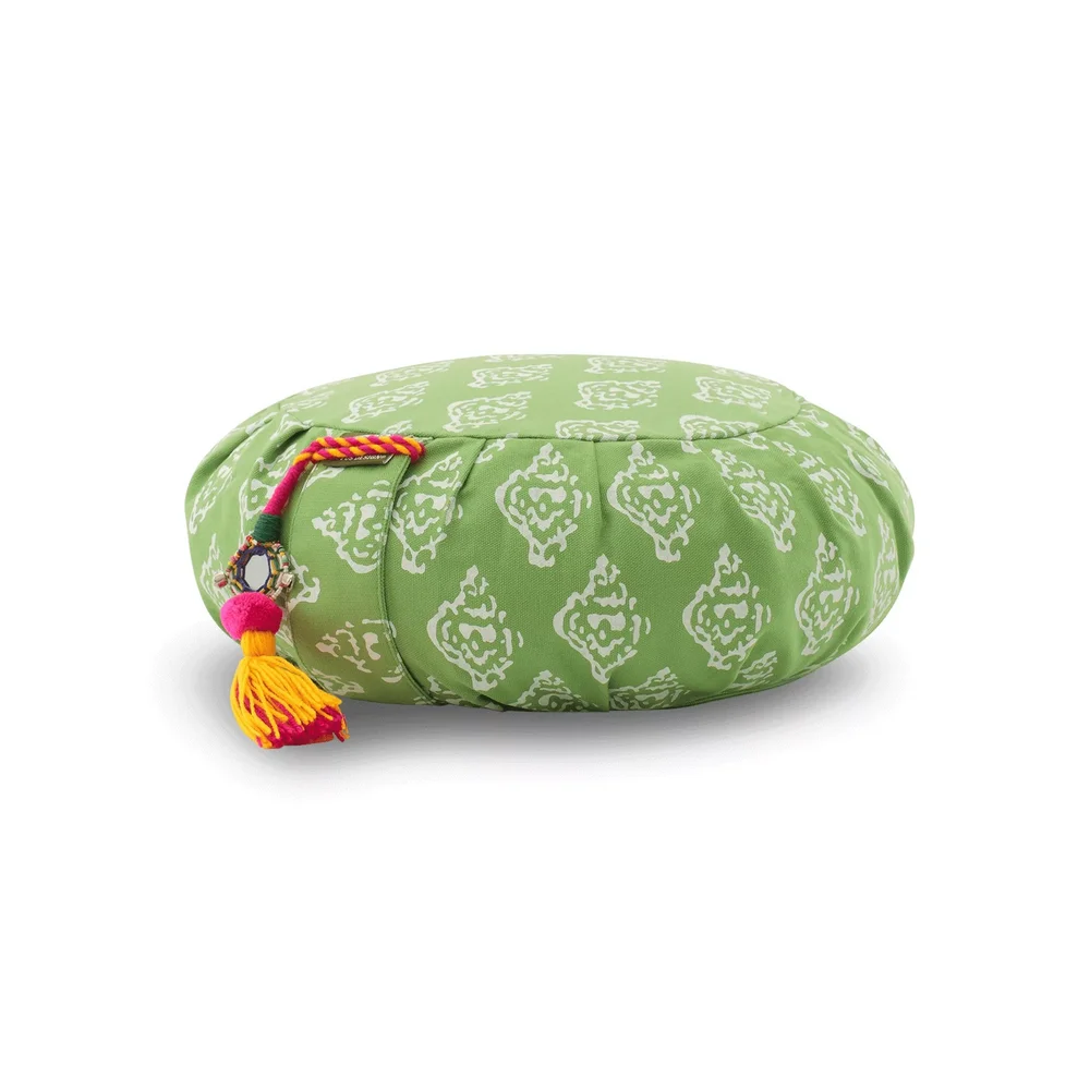 Yogi & Yogini Naturals Meditačný vankúš Zafu Raja zelený 1ks