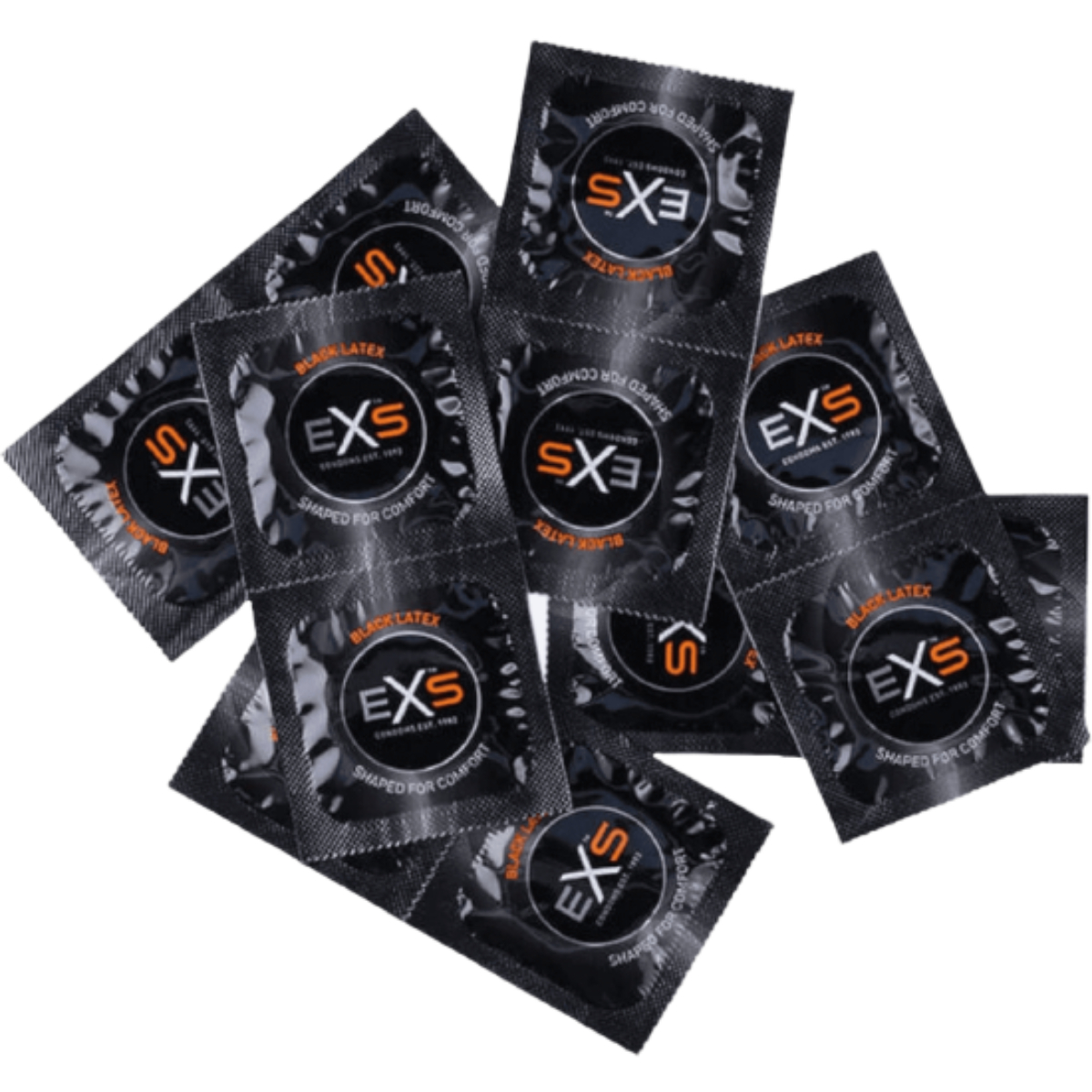 EXS Blatex – čierne kondómy (100 ks)