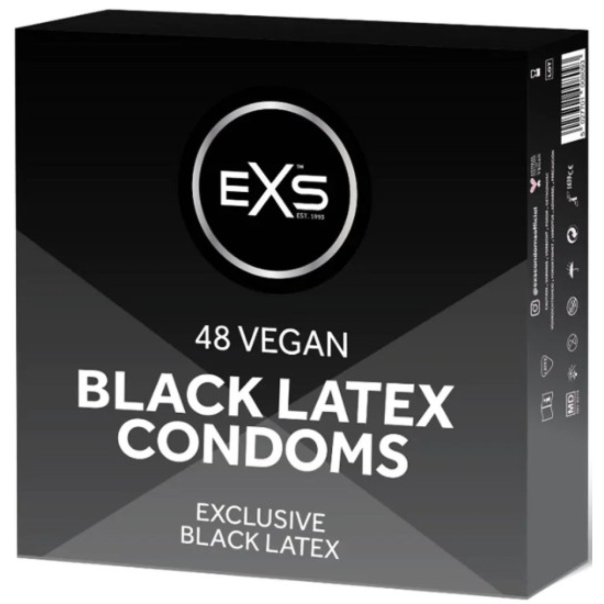 EXS Blatex čierne kondómy (48 ks)
