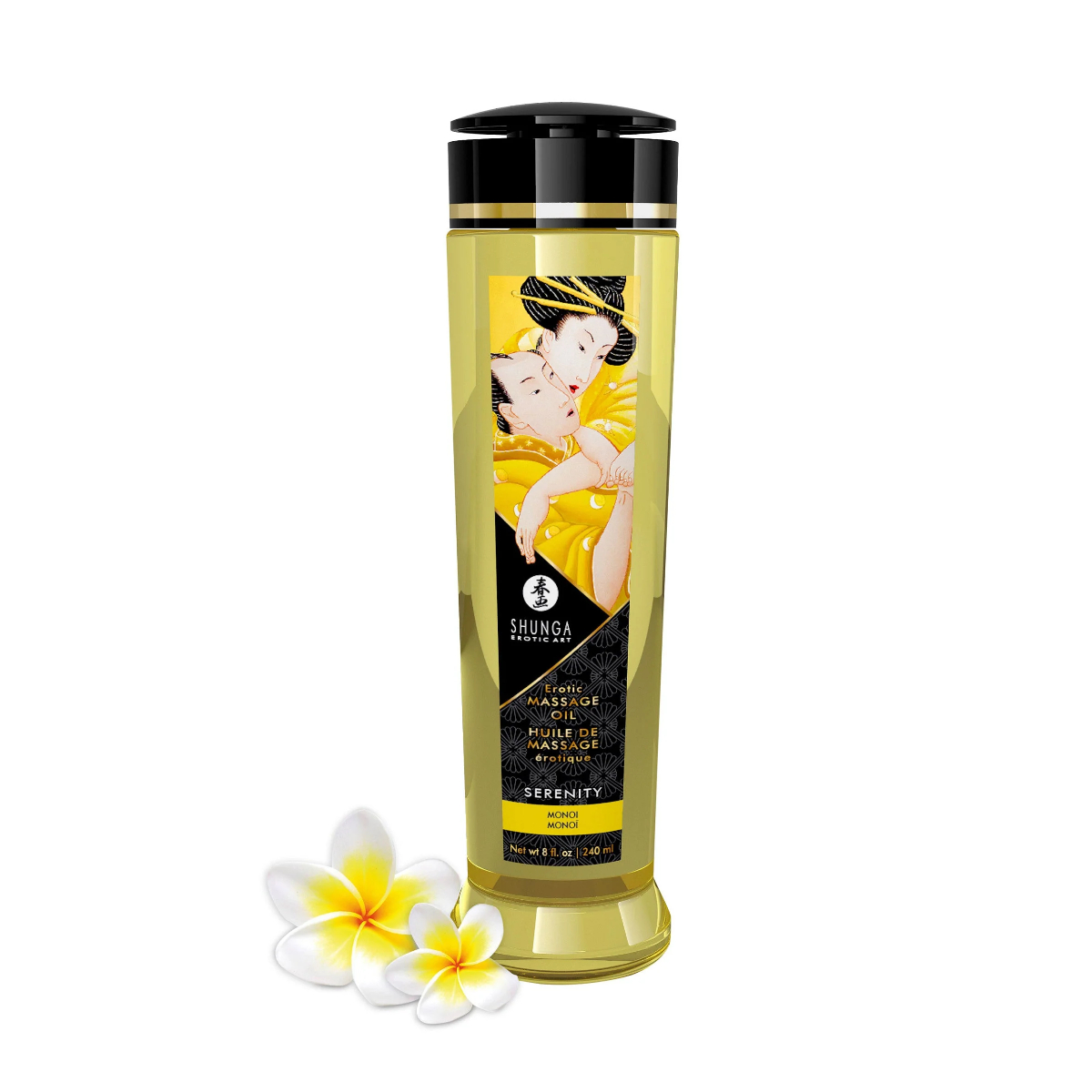 Shunga Serenity masážny olej Monoi (240 ml)