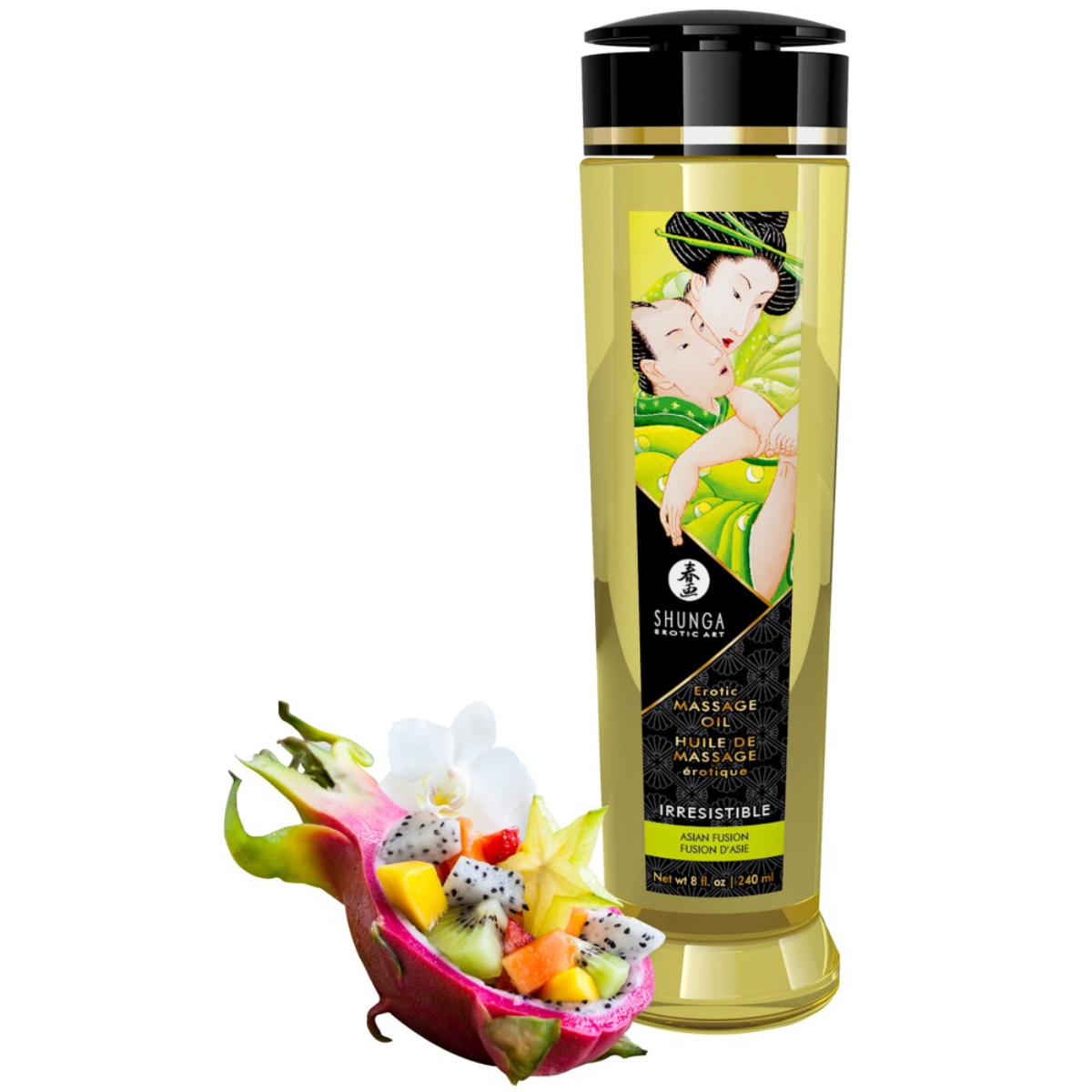 Shunga Irresistible masážny olej ázijské ovocie (240 ml)