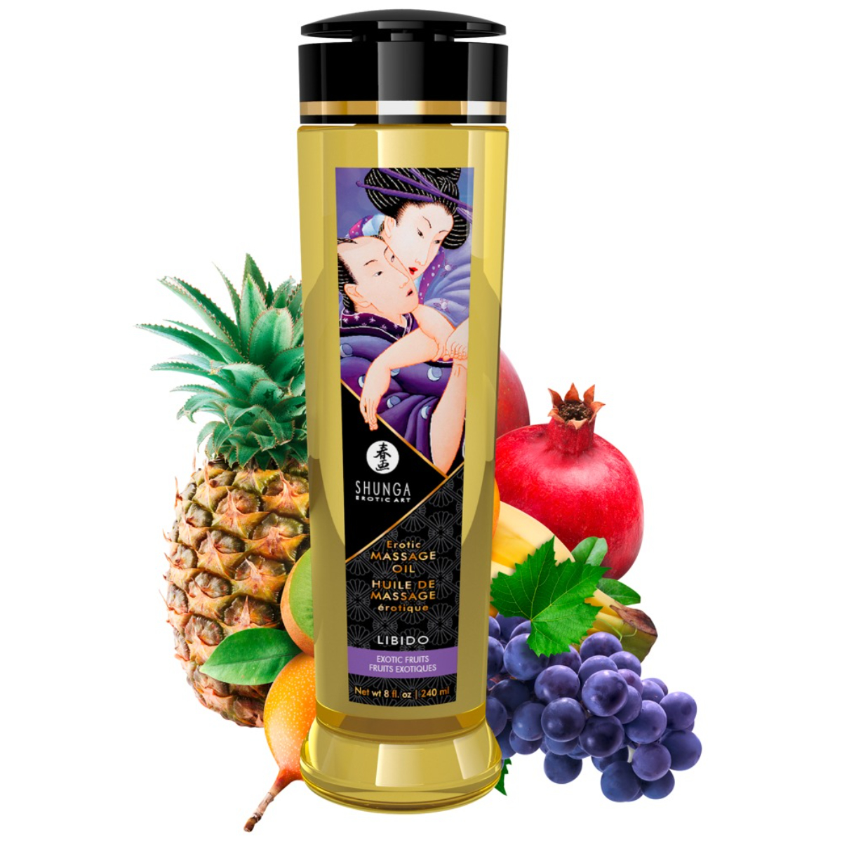 Shunga Libido masážny olej exotické ovocie (240 ml)