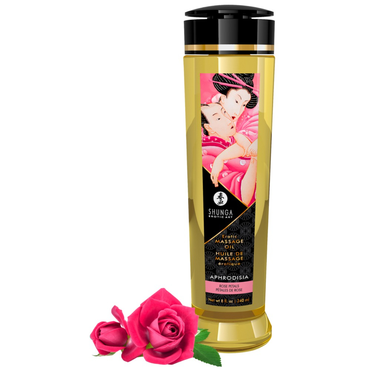 Shunga Aphrodisia masážny olej ruža (240 ml)