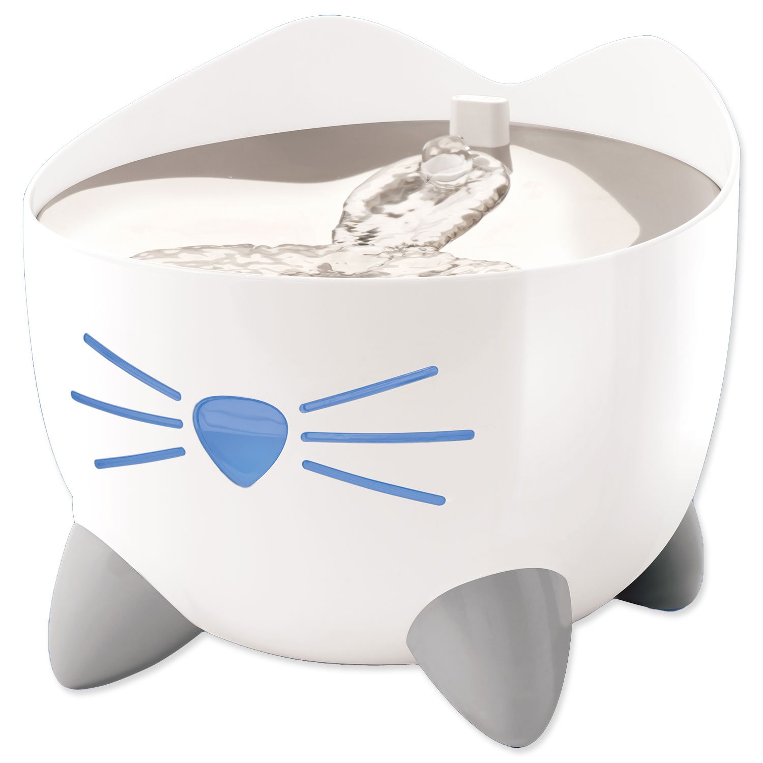 CAT IT Fontána Pixi Smart s nerezovým povrchom biela