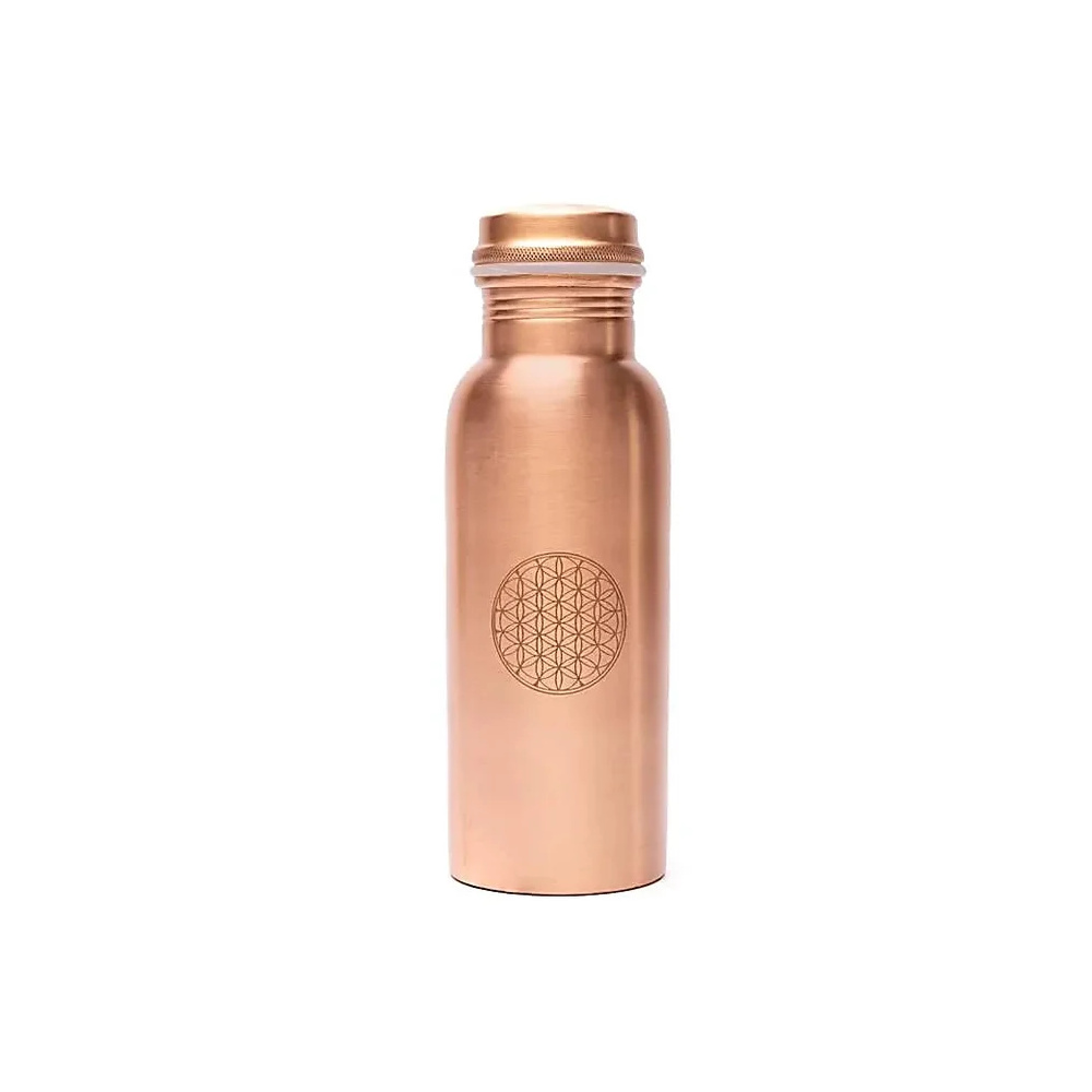Yogi & Yogini Naturals Medená fľaša Flower of Life gravírovaná 750ml