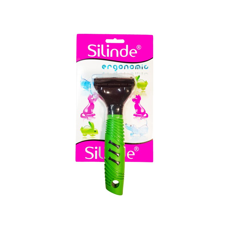 Silinde Hrable s ergonomickou rúčkou na vyčesávanie podsady zelená, čierna, 4,6 cm