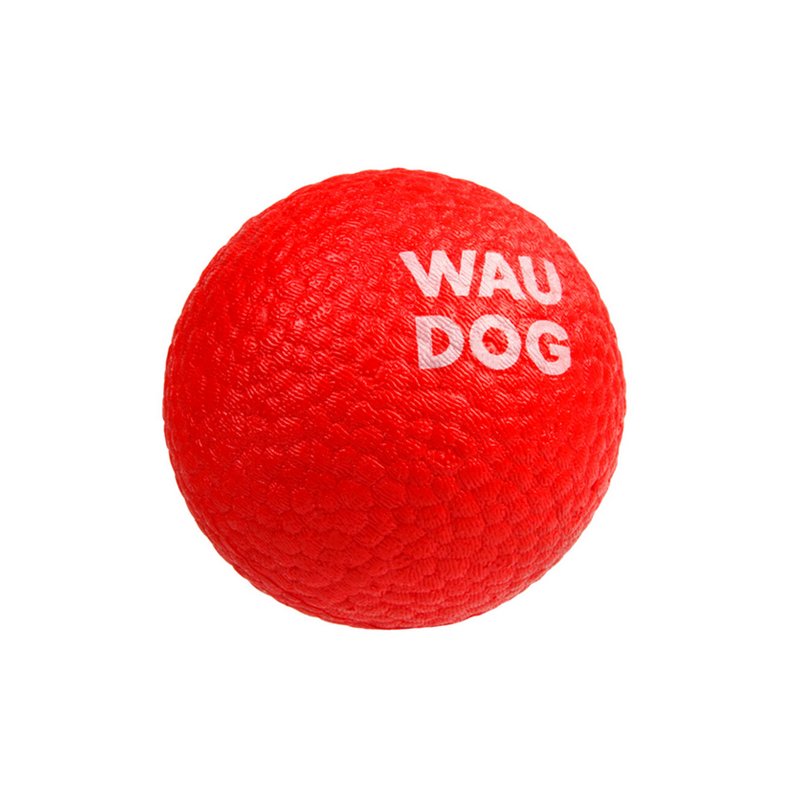 WAU DOG Lopta pre psov RED BALL červená
