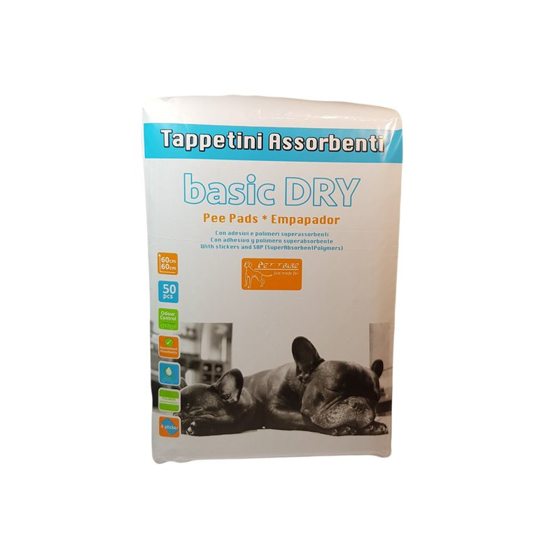 Pet tribe Absorbčné podložky pre psov Basic dry 50 ks, 60 x 60