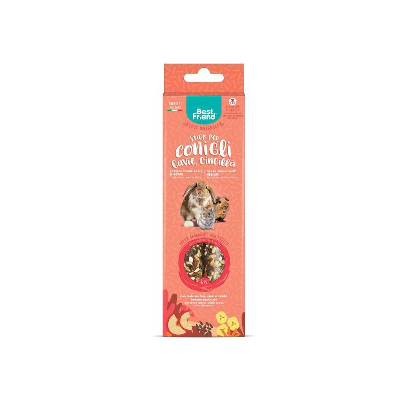 RECORD Prírodné snackové tyčinky pre králiky, morčatá a činčily 115 g, ovocie