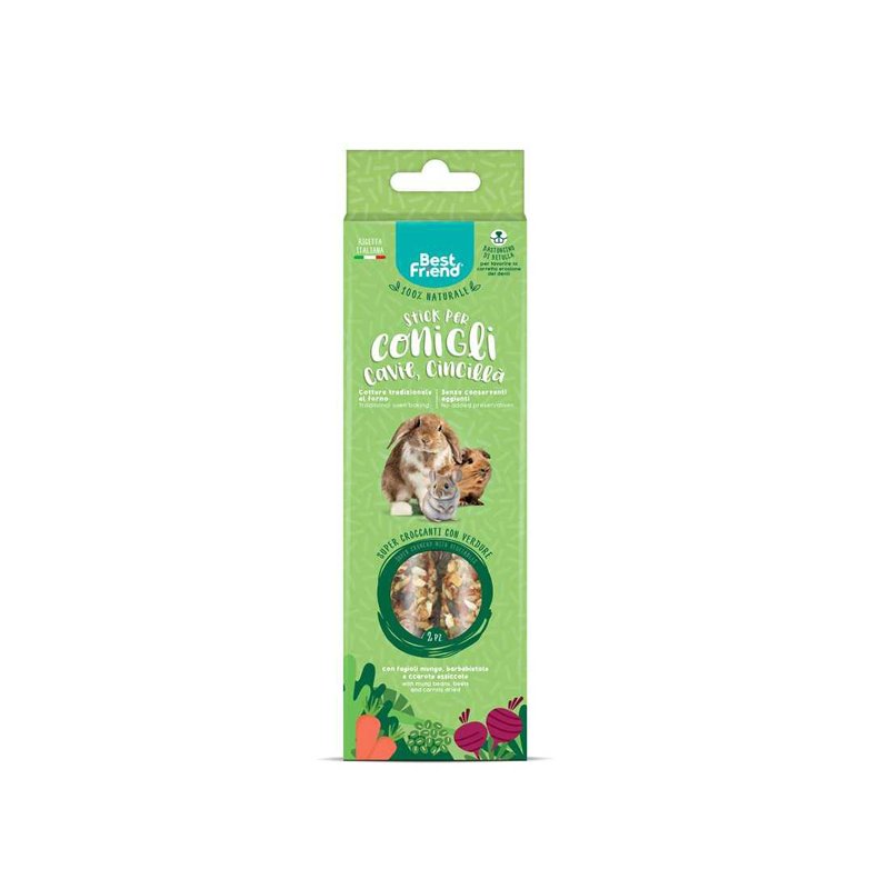 RECORD Prírodné tyčinky pre králiky, morčatá a činčily 115 g, zelenina