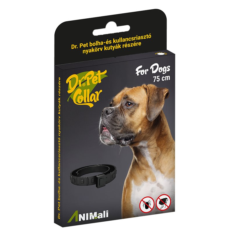 Dr. Pet Obojok proti kliešťom a blchám pre psov čierna