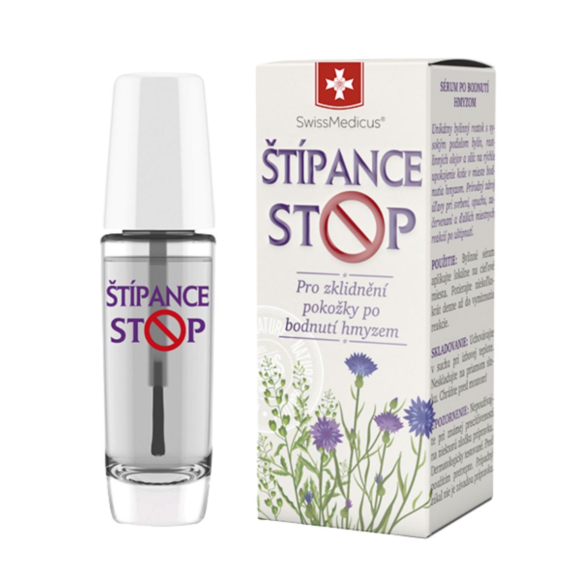 SwissMedicus ŠtípanceStop - sérum po bodnutí hmyzom - 10 ml - SwissMedicus