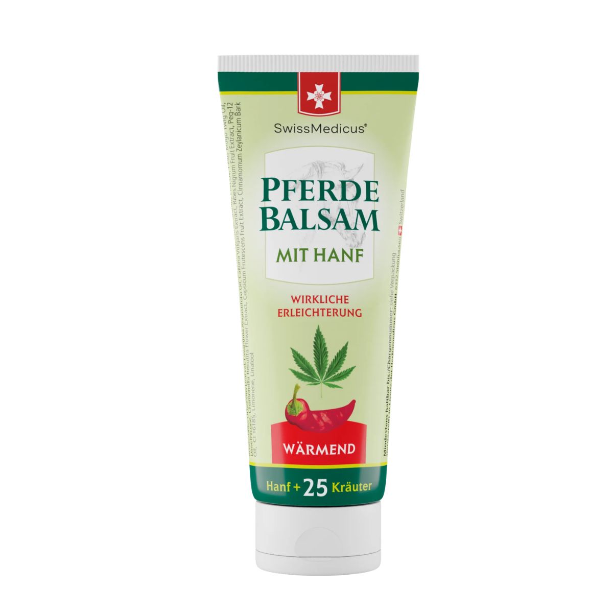 SwissMedicus Konská masť s konope hrejivá - 75 ml - SwissMedicus