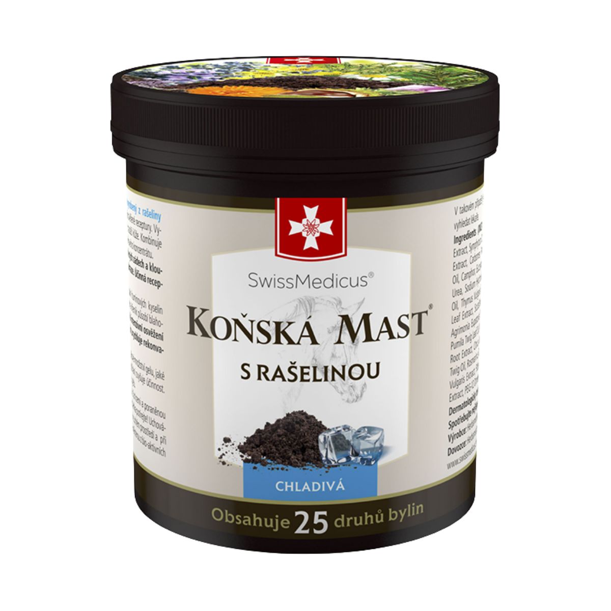 SwissMedicus Konská masť chladivá s rašelinou - 250 ml - SwissMedicus