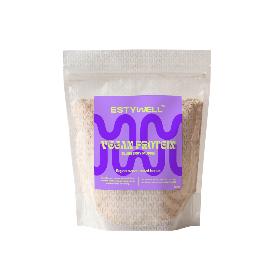ESTYWELL VEGAN Protein Čučoriedkový Muffin 500 g
