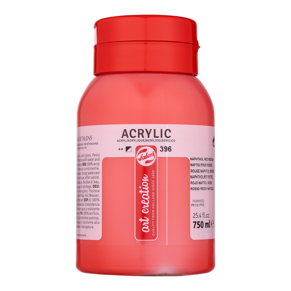 Talens Art Creation Akrylová farba 750 ml Talens Art Creation  Naphthol Red Medium červená 396-Talens Art Creation