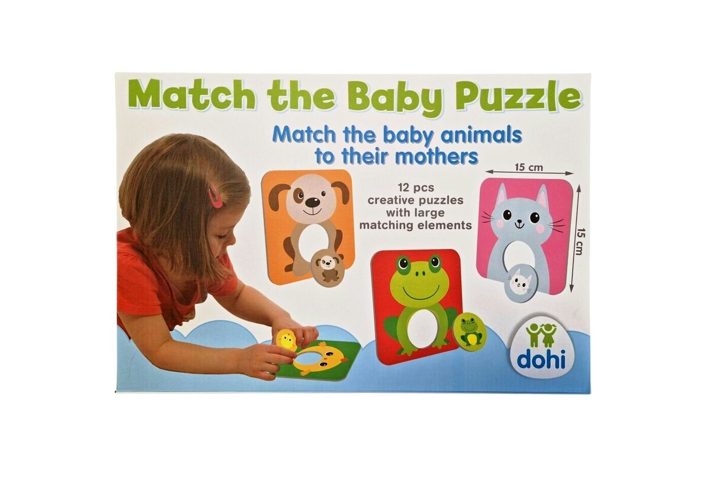 Dohány Toys Puzzle maxi Zvieratá a ich mláďatá 12ks