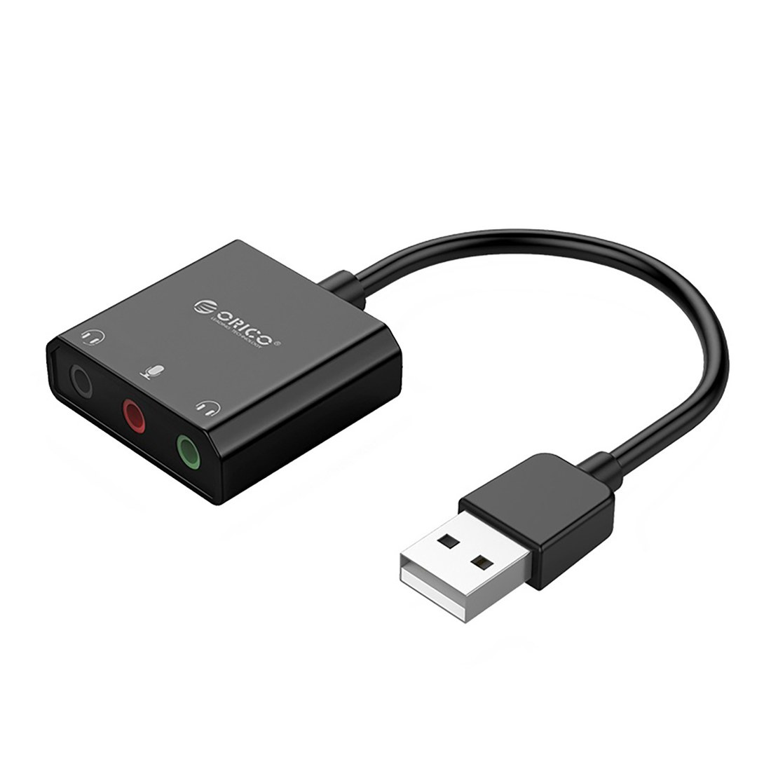 Orico Orico SKT3 externá zvuková karta USB 2.0 / 3x 3.5mm jack, čierna