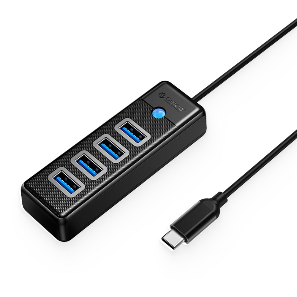 Orico Orico PW4U-C3 HUB adaptér USB-C - 4x USB 3.0 1.8m, čierny