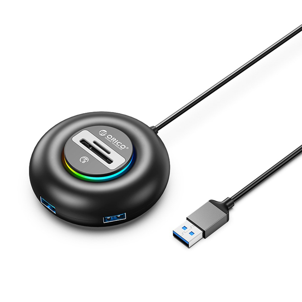Orico Orico YXR5-U3 HUB adaptér USB - 3x USB 3.0 / čítačka SD kariet 1.8m, čierny