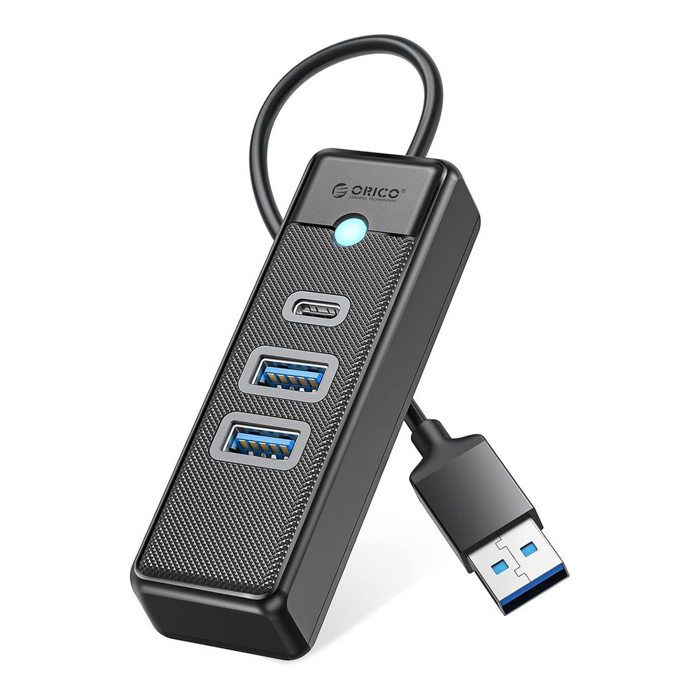 Orico Orico PWC2U-U3 HUB adaptér USB - 2x USB 3.0 / USB-C 1m, čierny