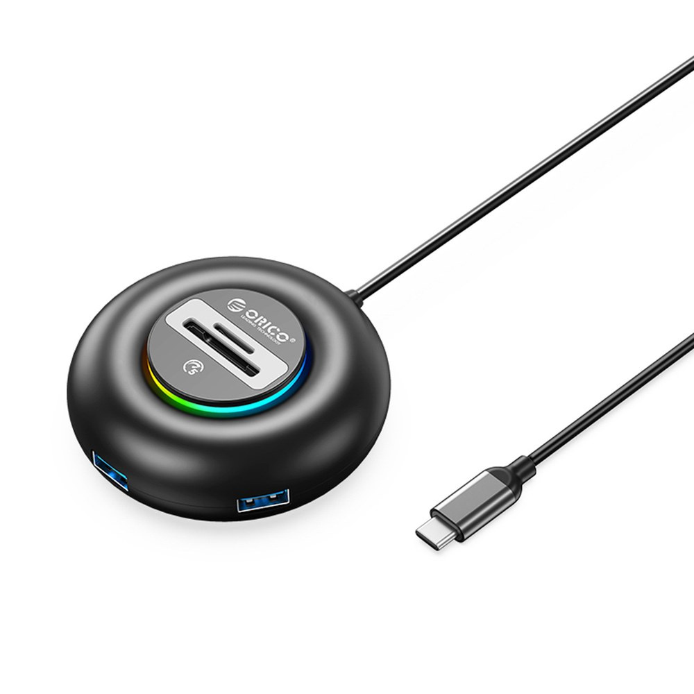 Orico Orico YXR5-C3 HUB adaptér USB-C - 3x USB 3.0 / čítačka SD kariet 1.8m, čierny