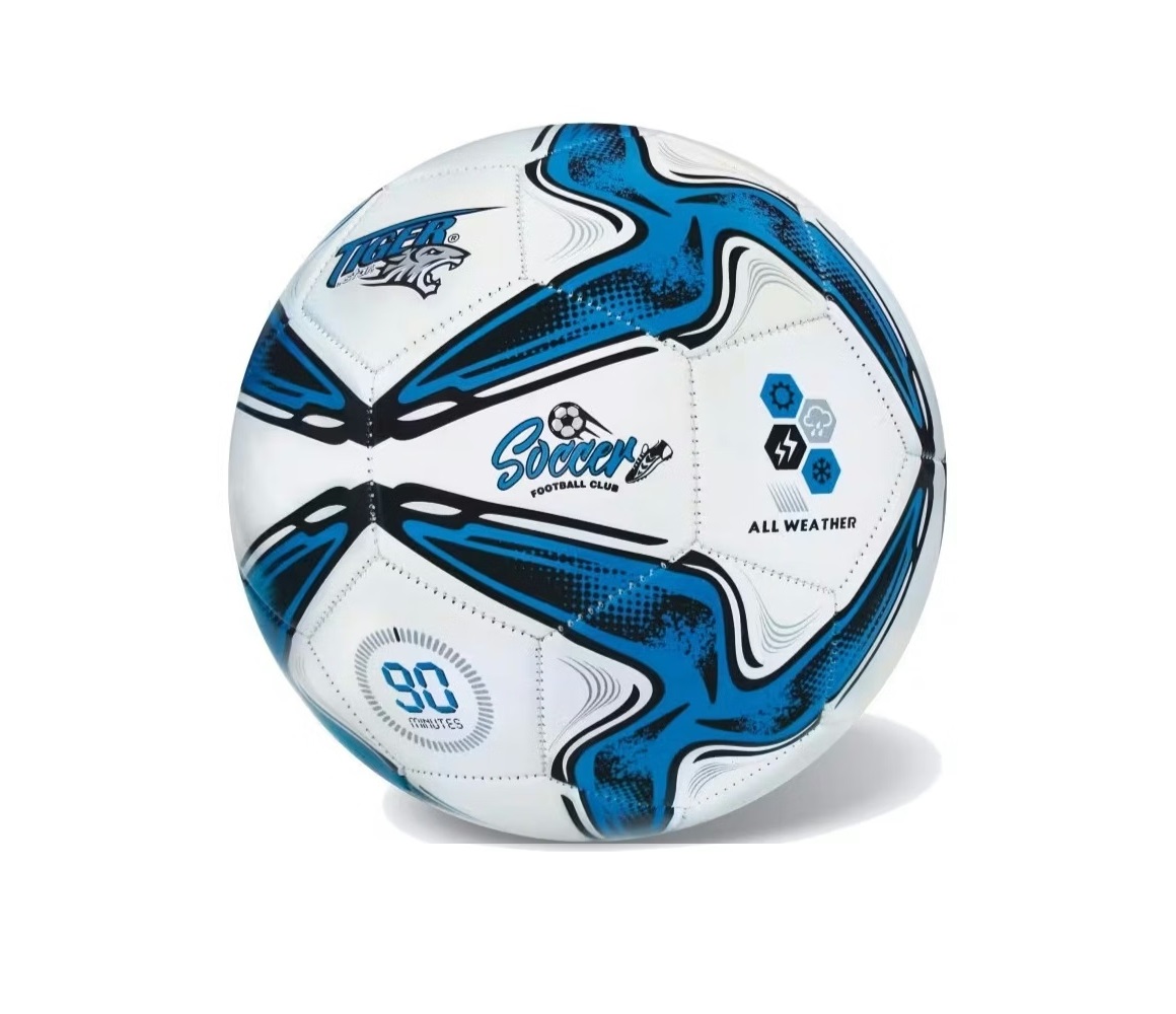 Futbalová lopta Soccer Club modrá veľkosť 5