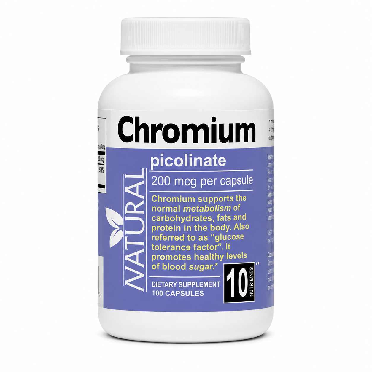 Natural Chróm - pikolát - 200 mcg - 100 kapsúl