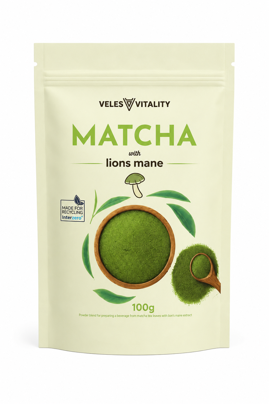 Veles Vitality Veles Vitality Matcha s Lion's Mane 100 g