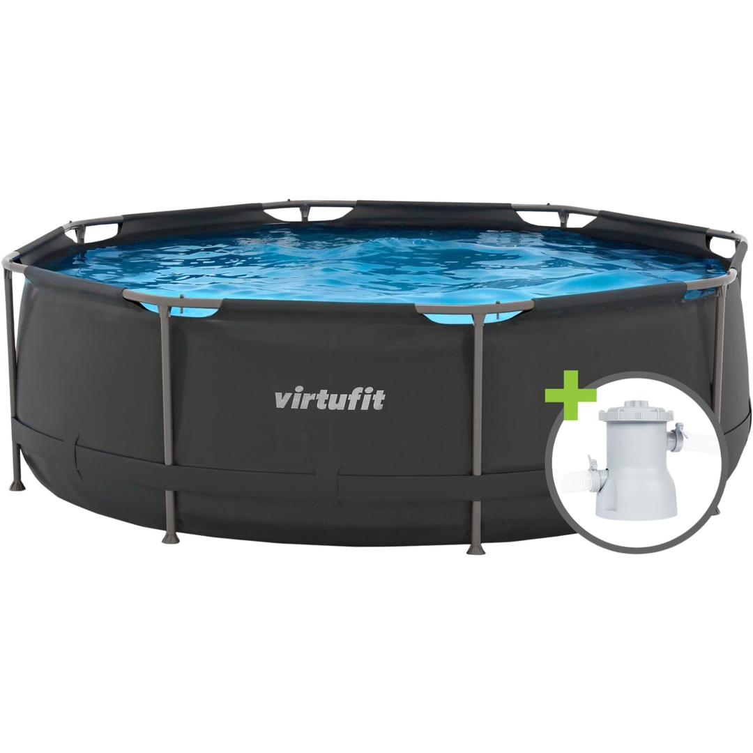 VIRTUFIT Bazén Round Swimmingpool 305 cm čierny