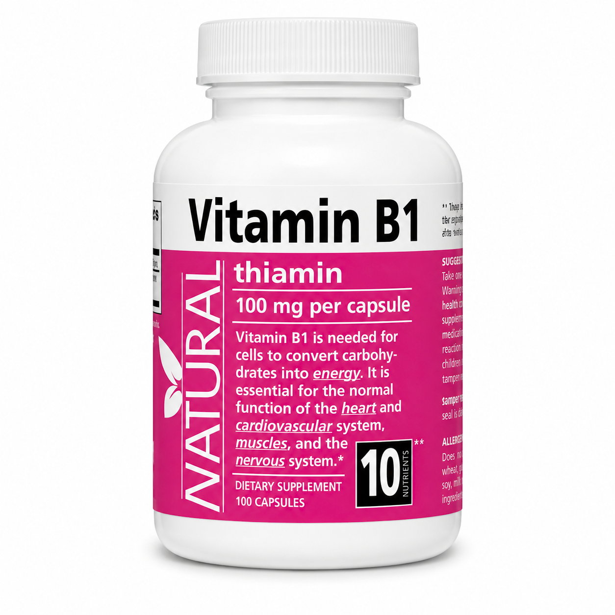 Vitamín B1 - Thiamín 100 mg - 100 kapsúl