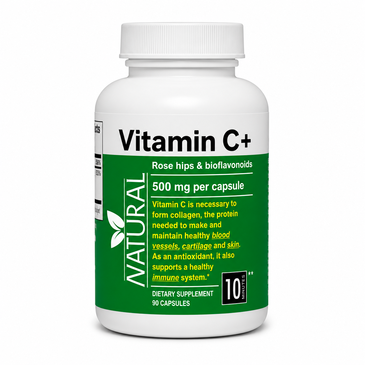 Natural Vitamín C + šípky + bioflavonoidy - 90 kapsúl