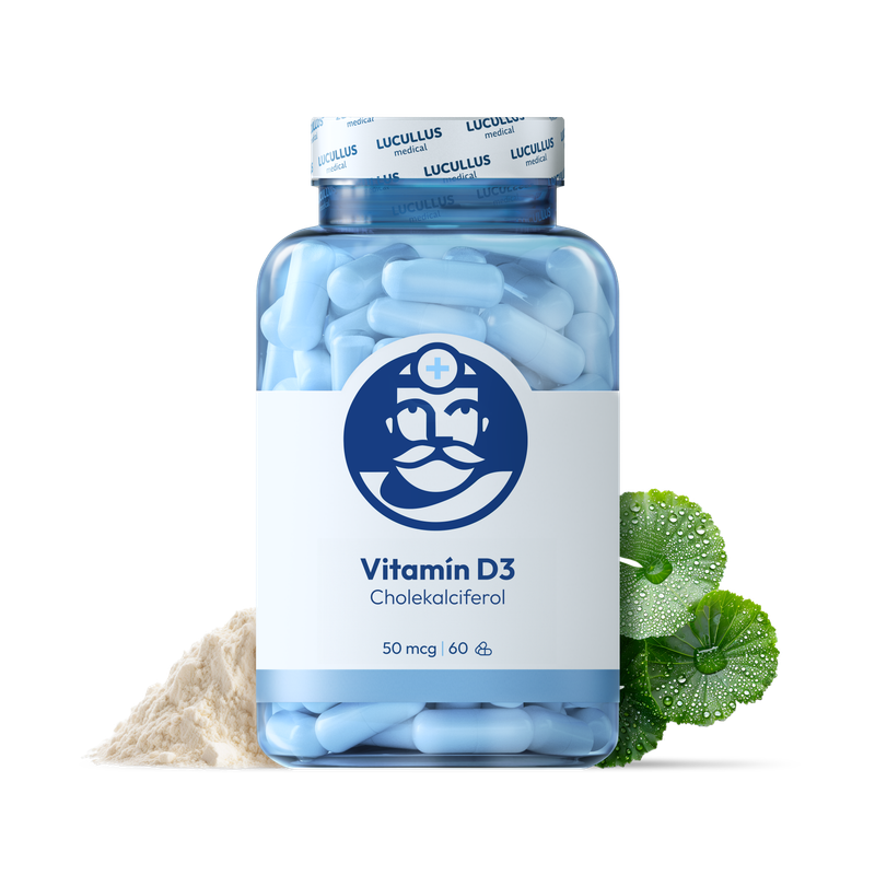 Dr. LUCULLUS Dr. LUCULLUS Vitamín D3 2× 60 kapsúl Cholecalciferol