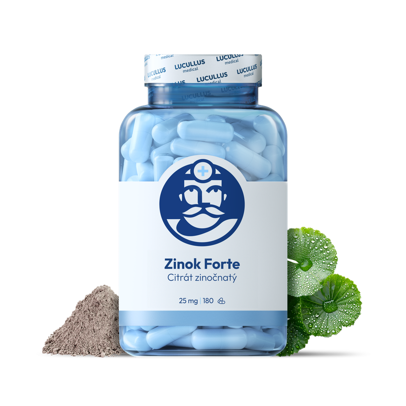 Dr. LUCULLUS Dr. LUCULLUS Zinok Forte 2× 60 kapsúl Citrát zinočnatý