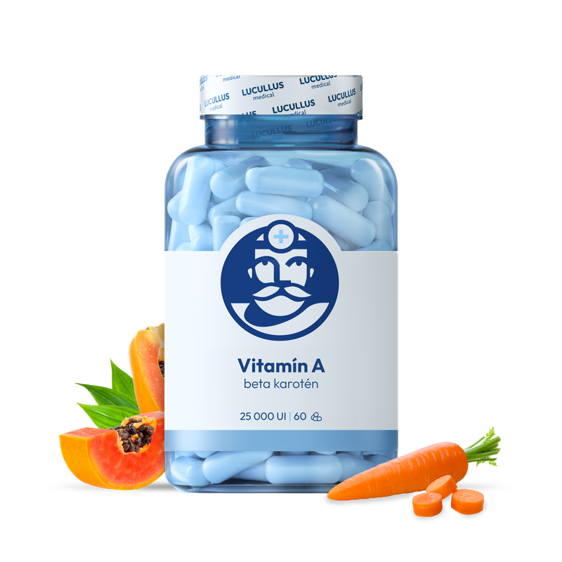 Dr. LUCULLUS Dr. LUCULLUS Vitamín A 2× 60 kapsúl Beta karotén
