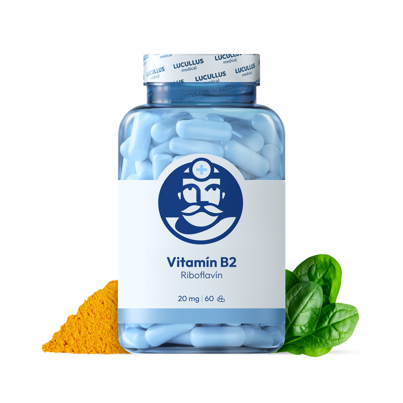Dr. LUCULLUS Dr. LUCULLUS Vitamín B2 2× 60 kapsúl Riboflavín