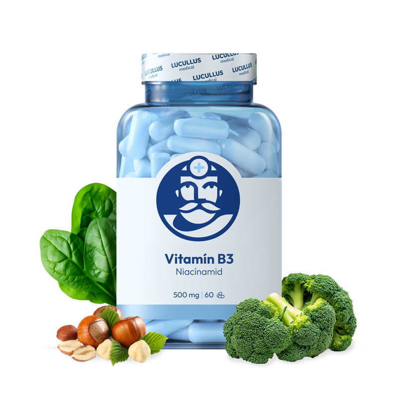 Dr. LUCULLUS Dr. LUCULLUS Vitamín B3 2× 60 kapsúl Niacínamid